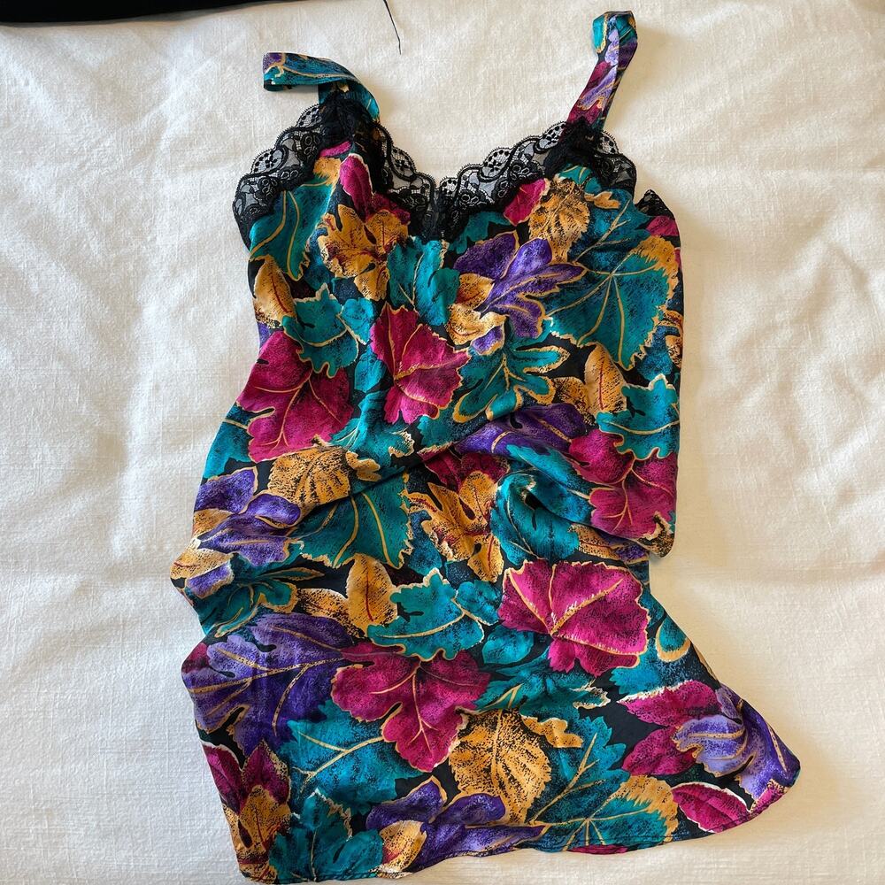 Robinson's Vintage 100% Silk Slip Dress / Sleepwear Size Small